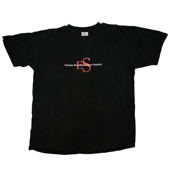 Vintage 90s Charles River Museum of Industry Waltham Massachusetts Tee Shirt - Picture 1 of 3